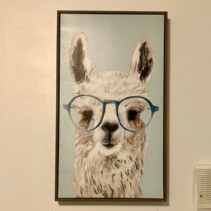 Llama with glasses picture